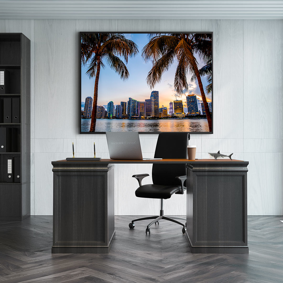Canvas Painting - Miami Flowers