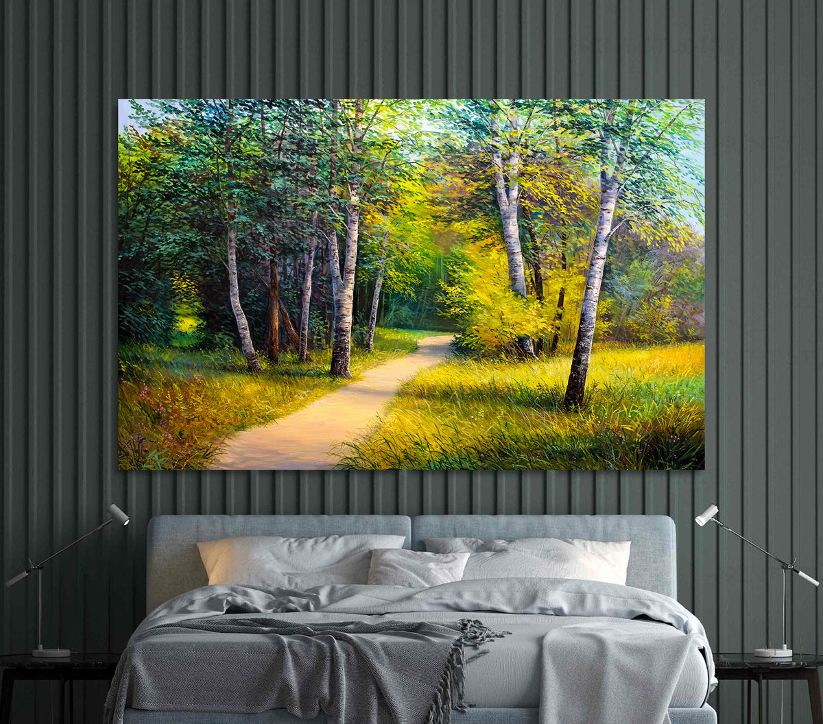 Canvas Painting - Summer in the Forest