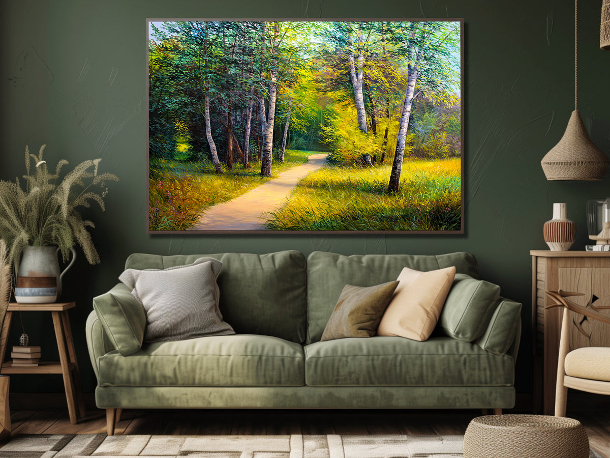 Canvas Painting - Summer in the Forest