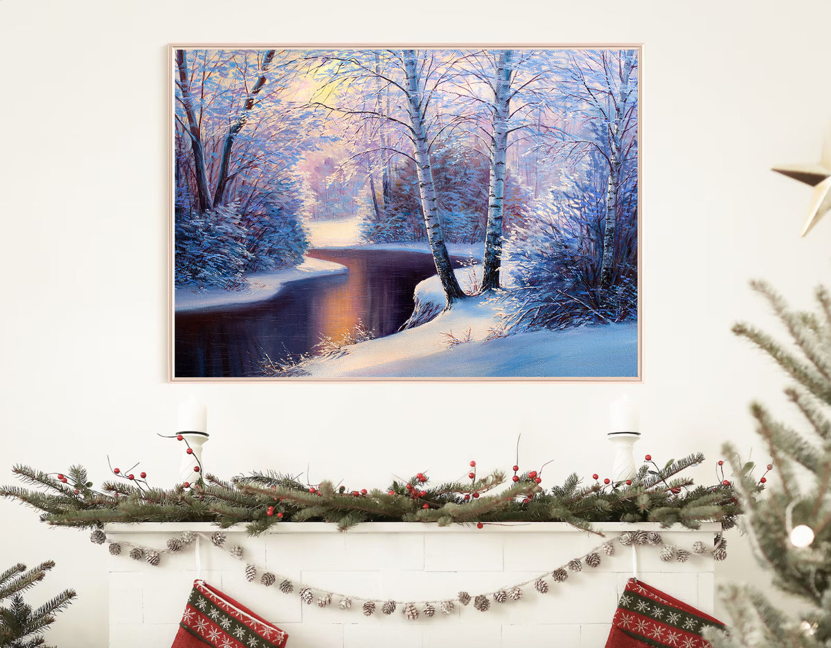 Canvas Painting - Winter Landscape