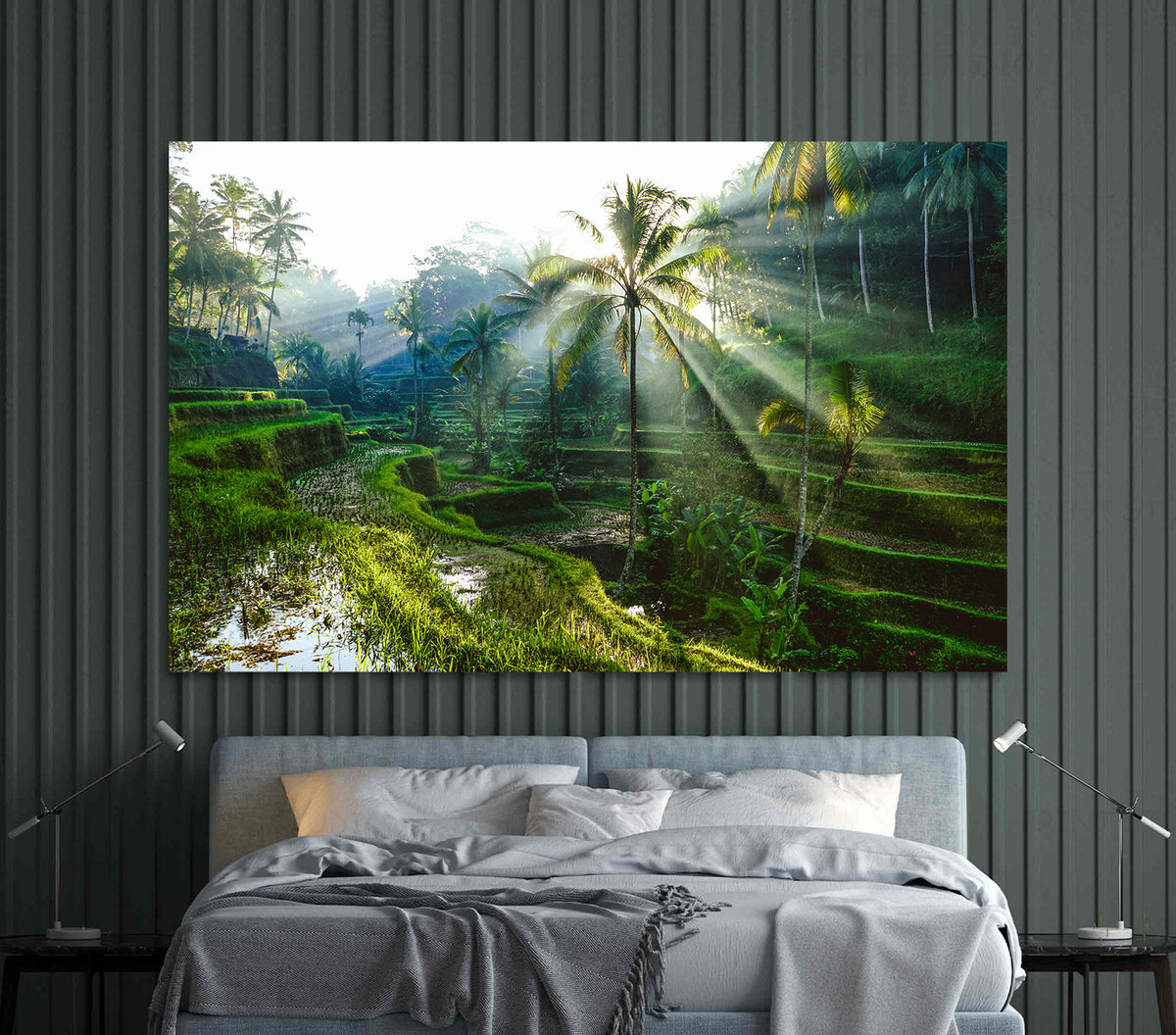 Tablou Canvas - Peisaj cu Palmieri
