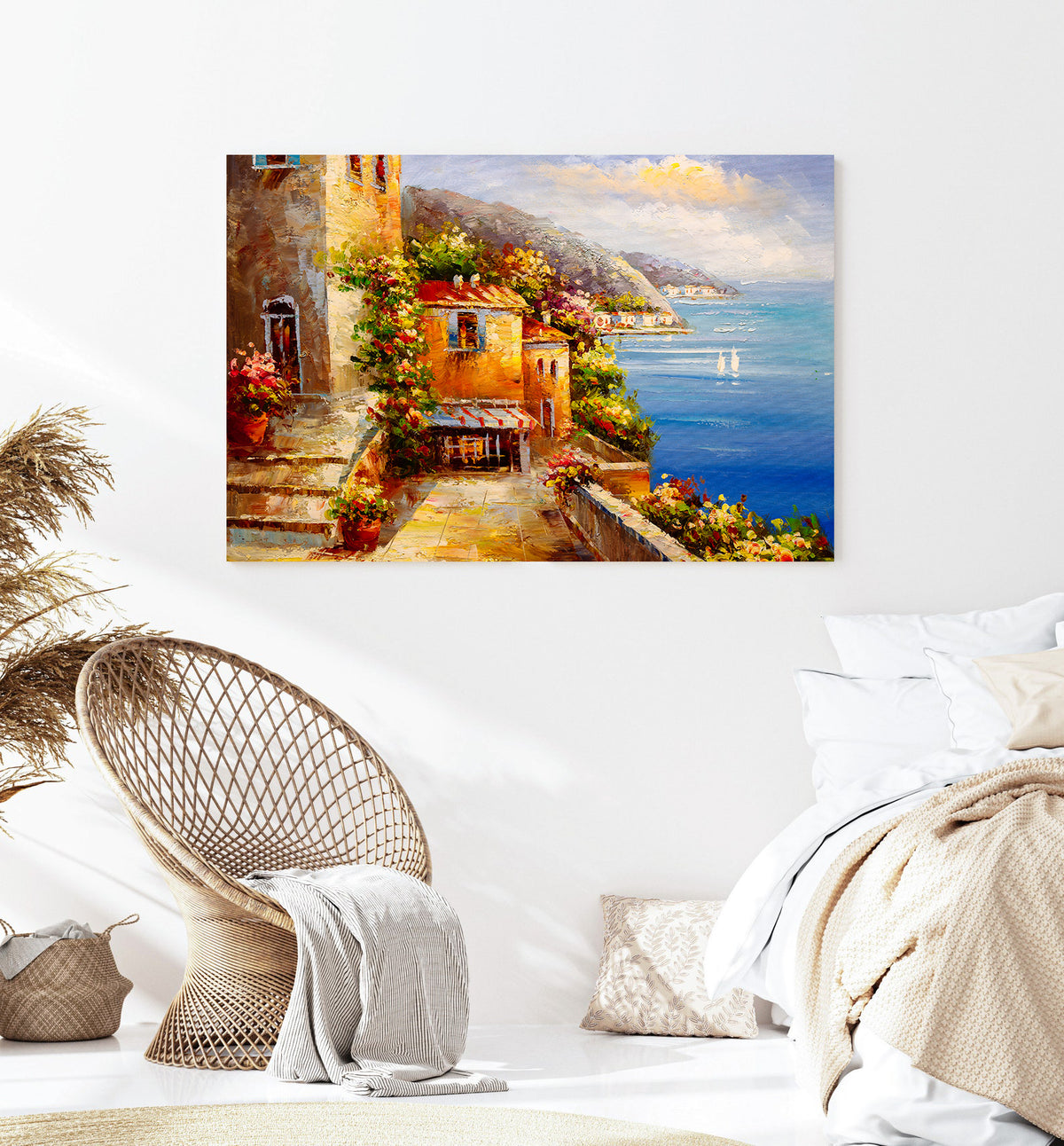 Canvas Painting - Little House by the Sea