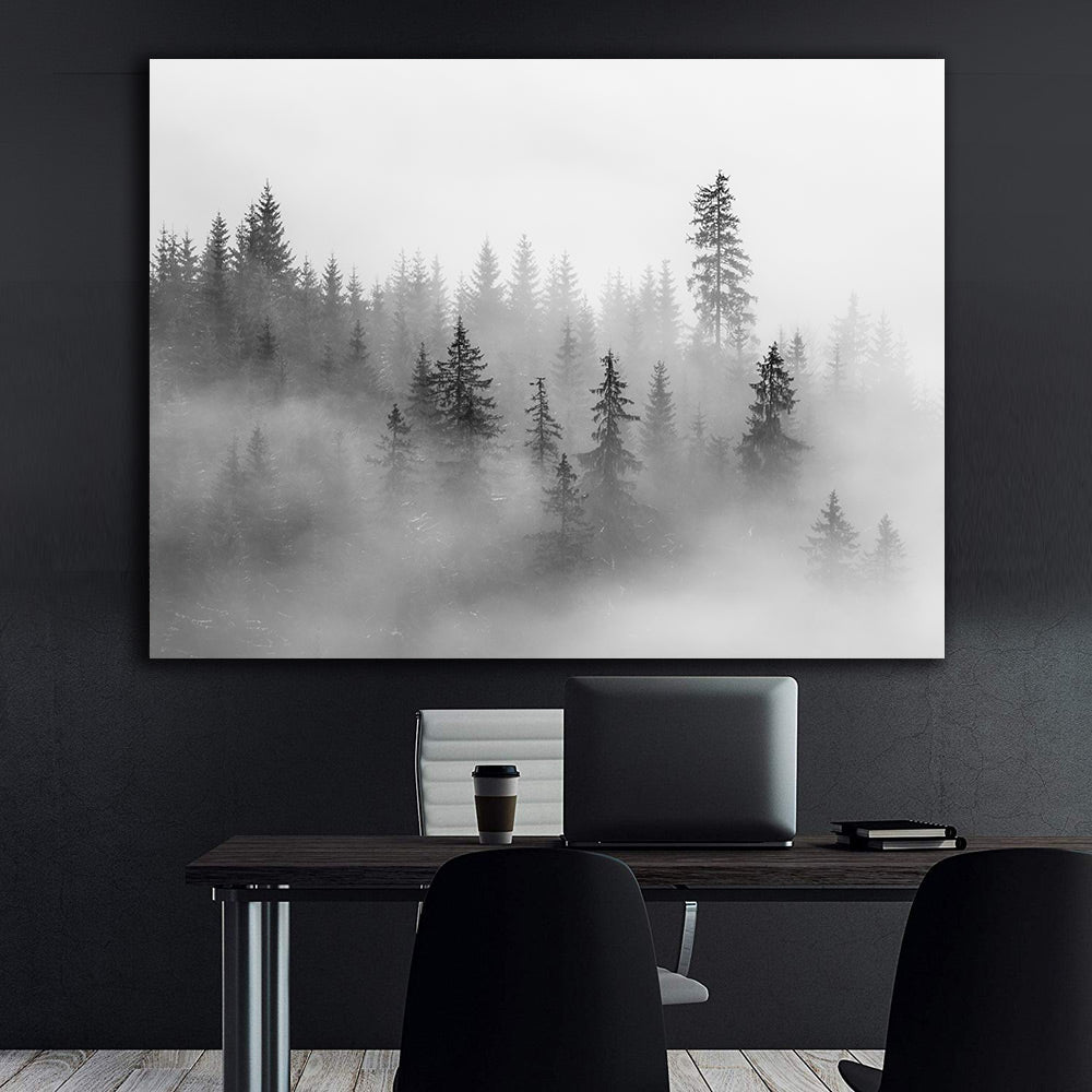 Canvas Painting - Forest in the Mist