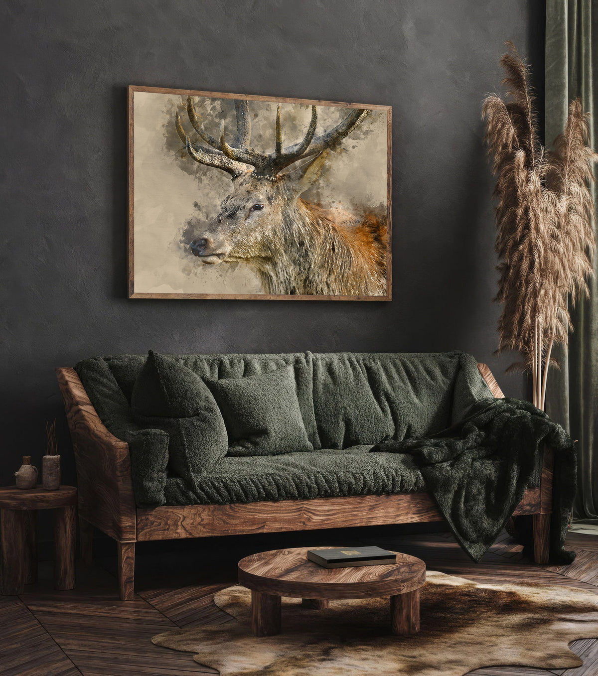 Canvas Painting - Deer Portrait