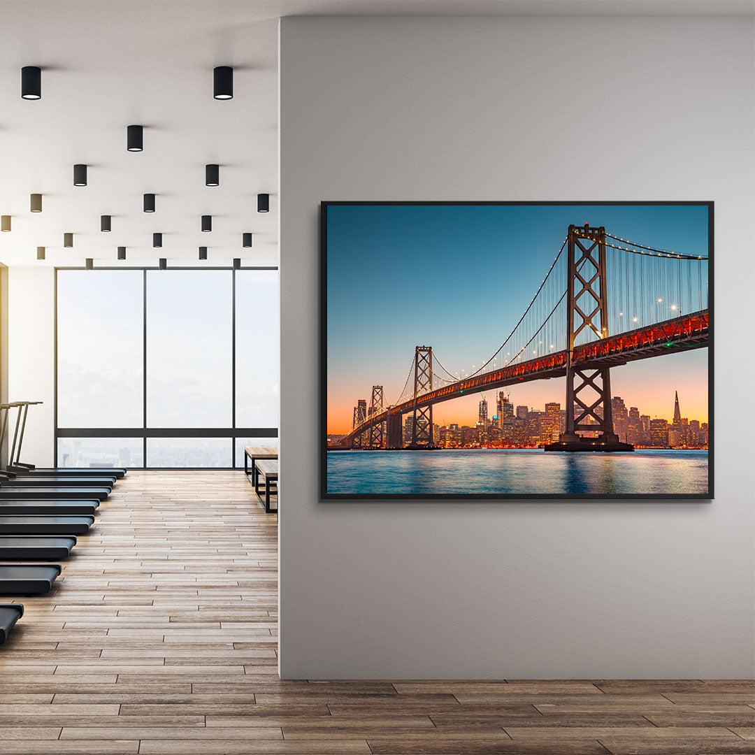 Canvas painting - Bridge Urban Landscape
