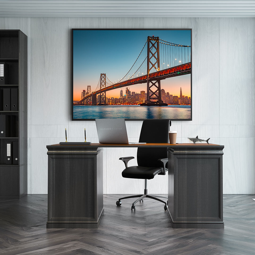 Canvas painting - Bridge Urban Landscape