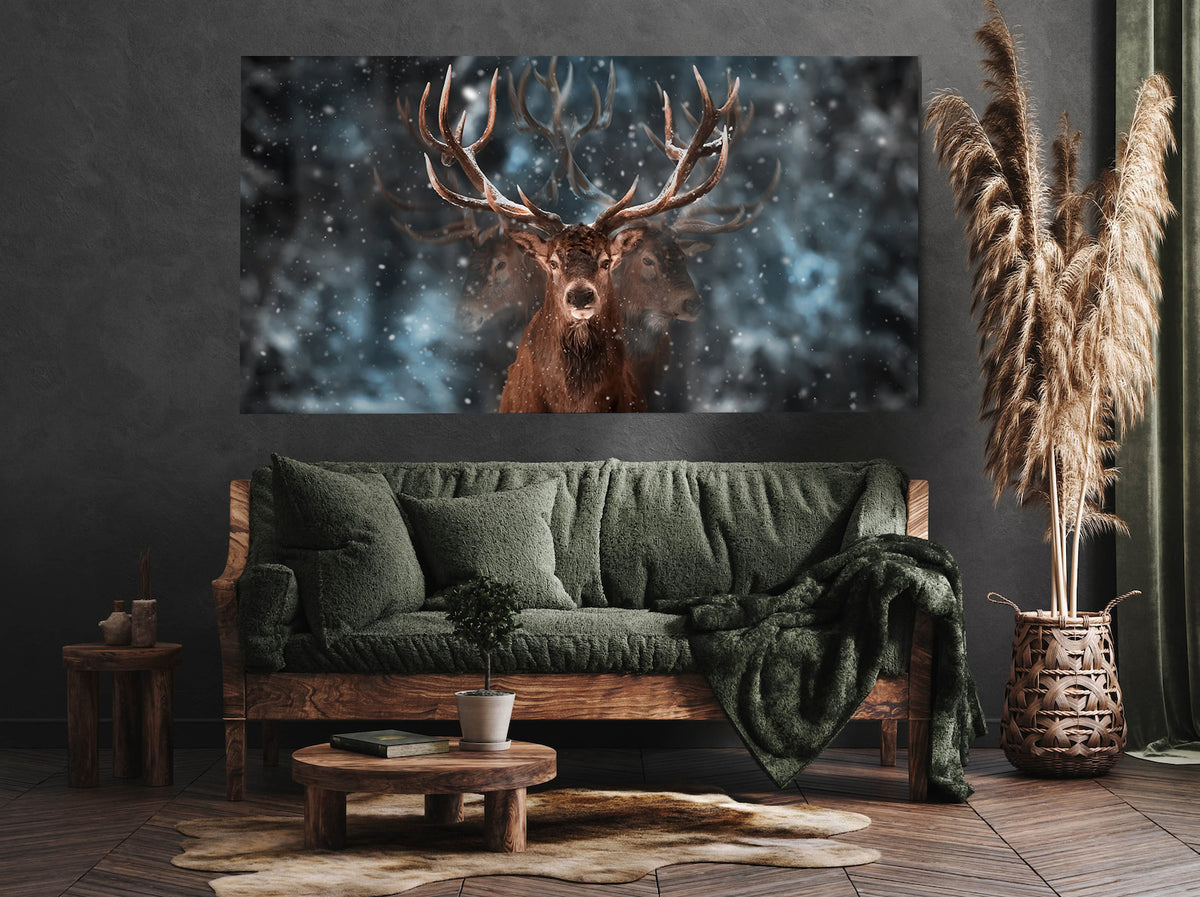Canvas Painting - Deer in the Forest