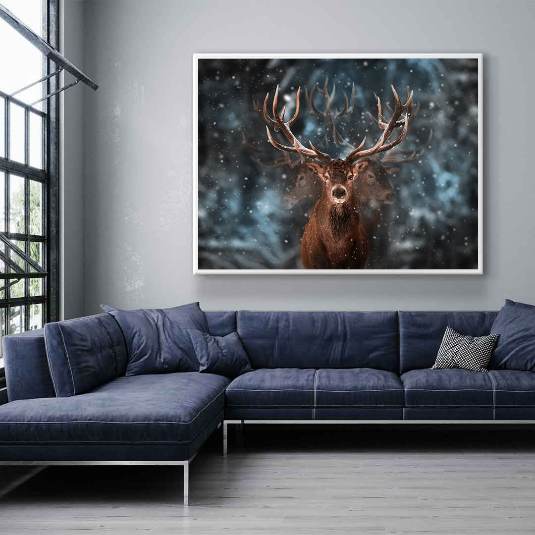 Canvas Painting - Deer in the Forest