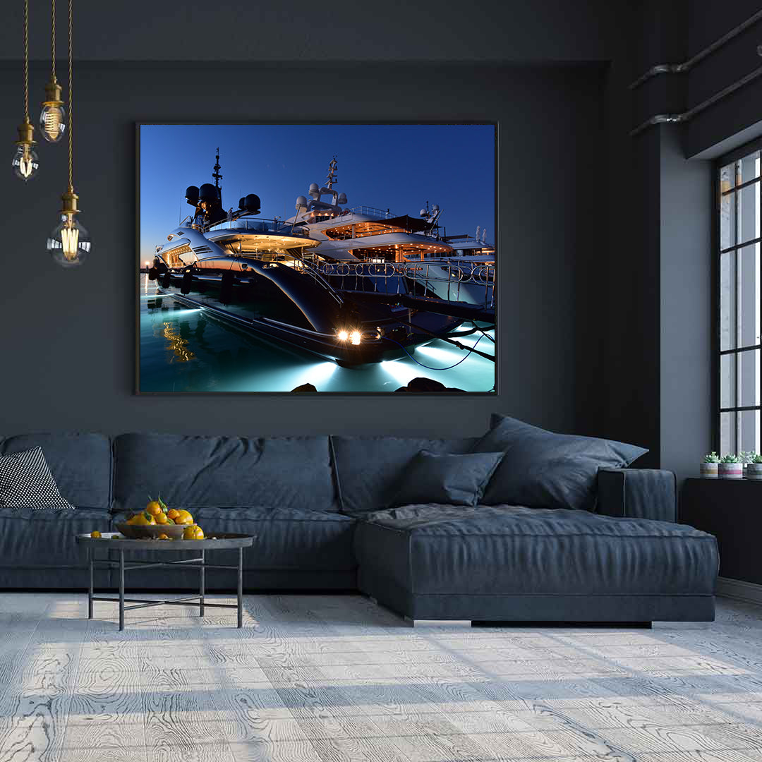 Canvas Painting - Luxury Yachts