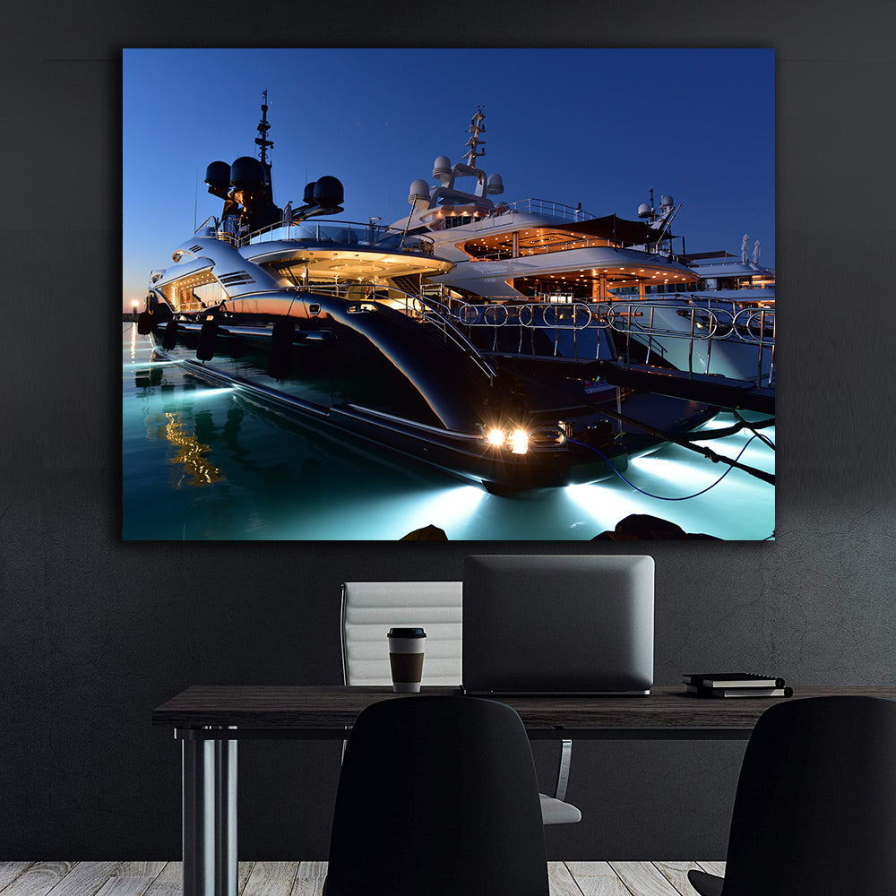 Canvas Painting - Luxury Yachts