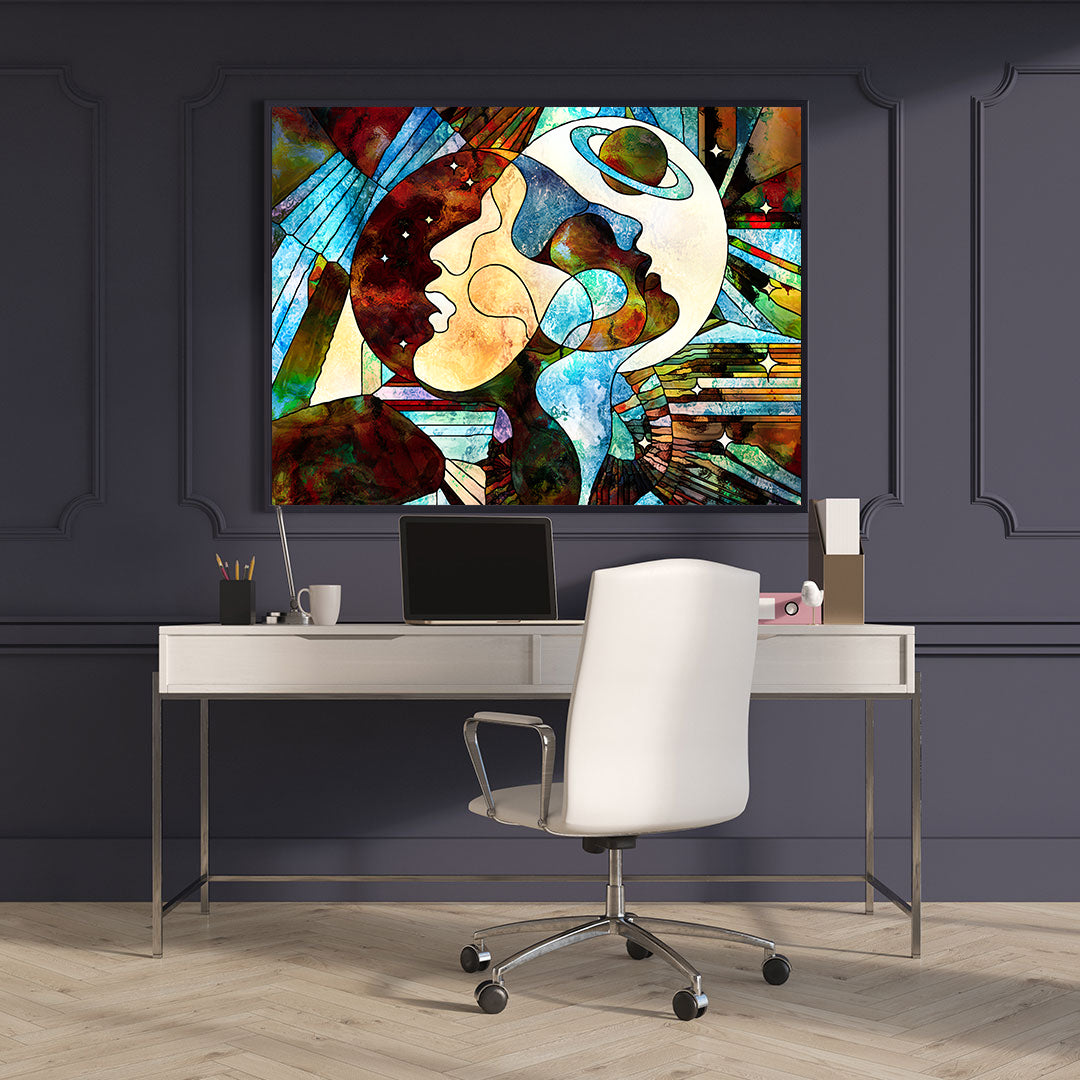 Canvas Painting - Lovers Abstract