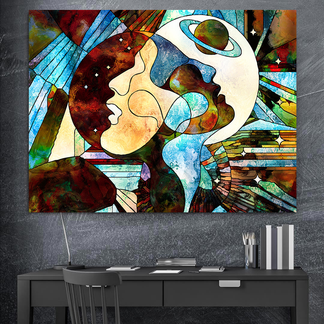 Canvas Painting - Lovers Abstract