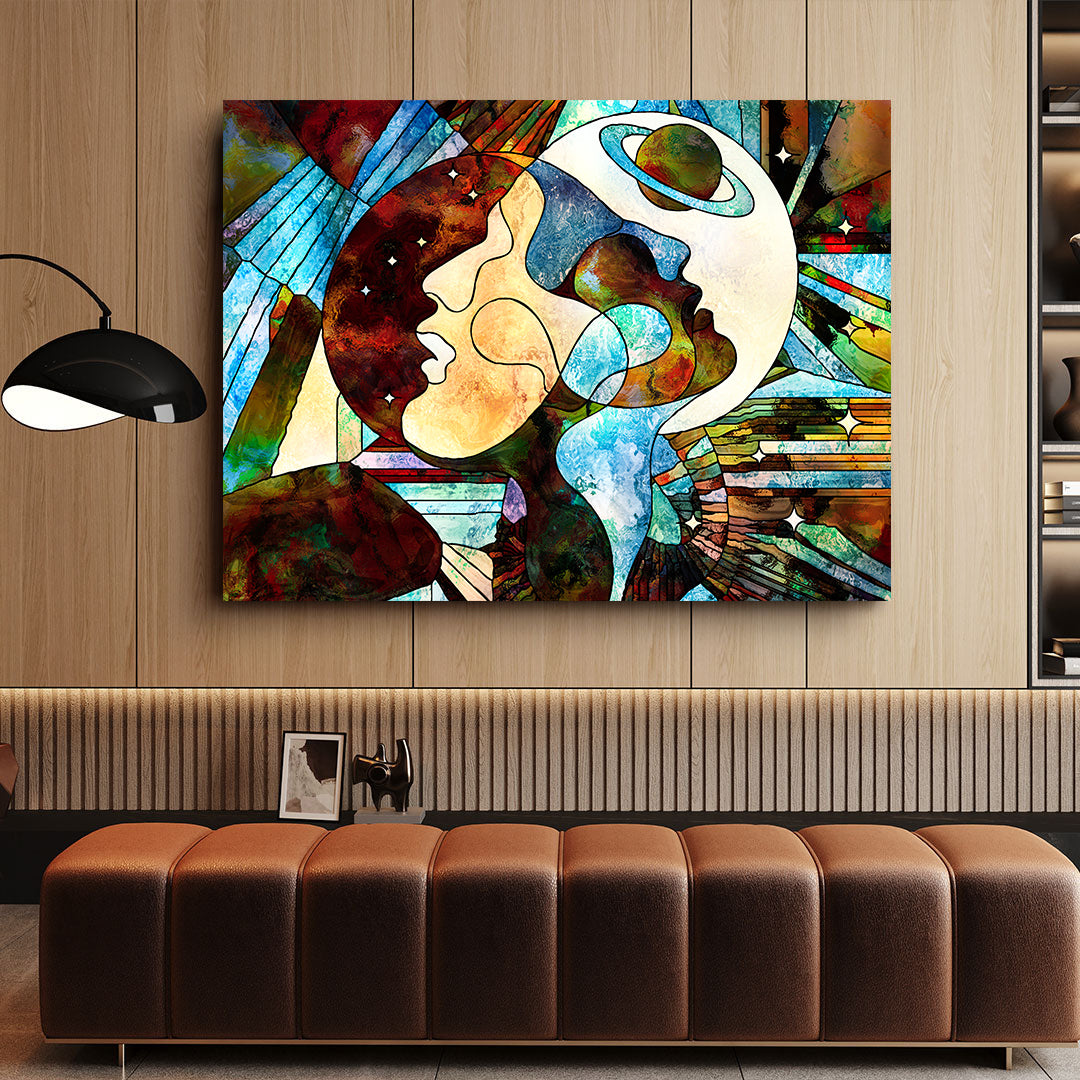 Canvas Painting - Lovers Abstract