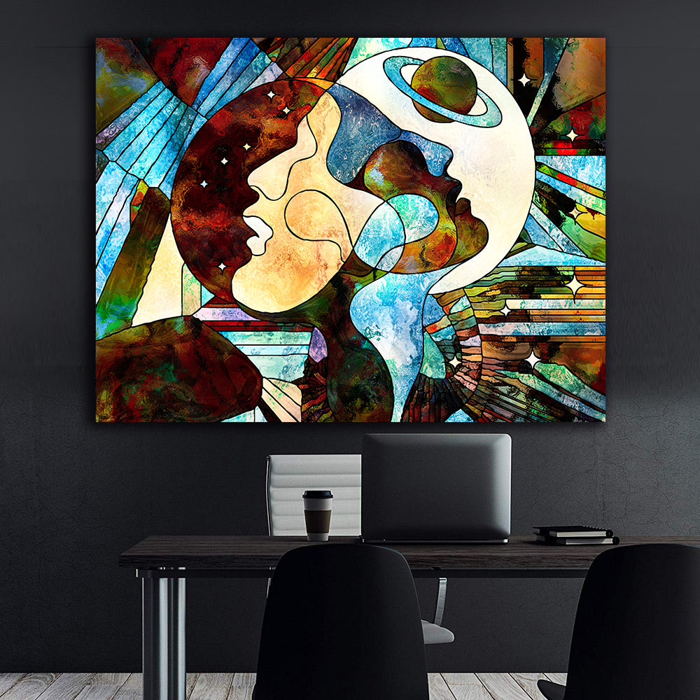 Canvas Painting - Lovers Abstract