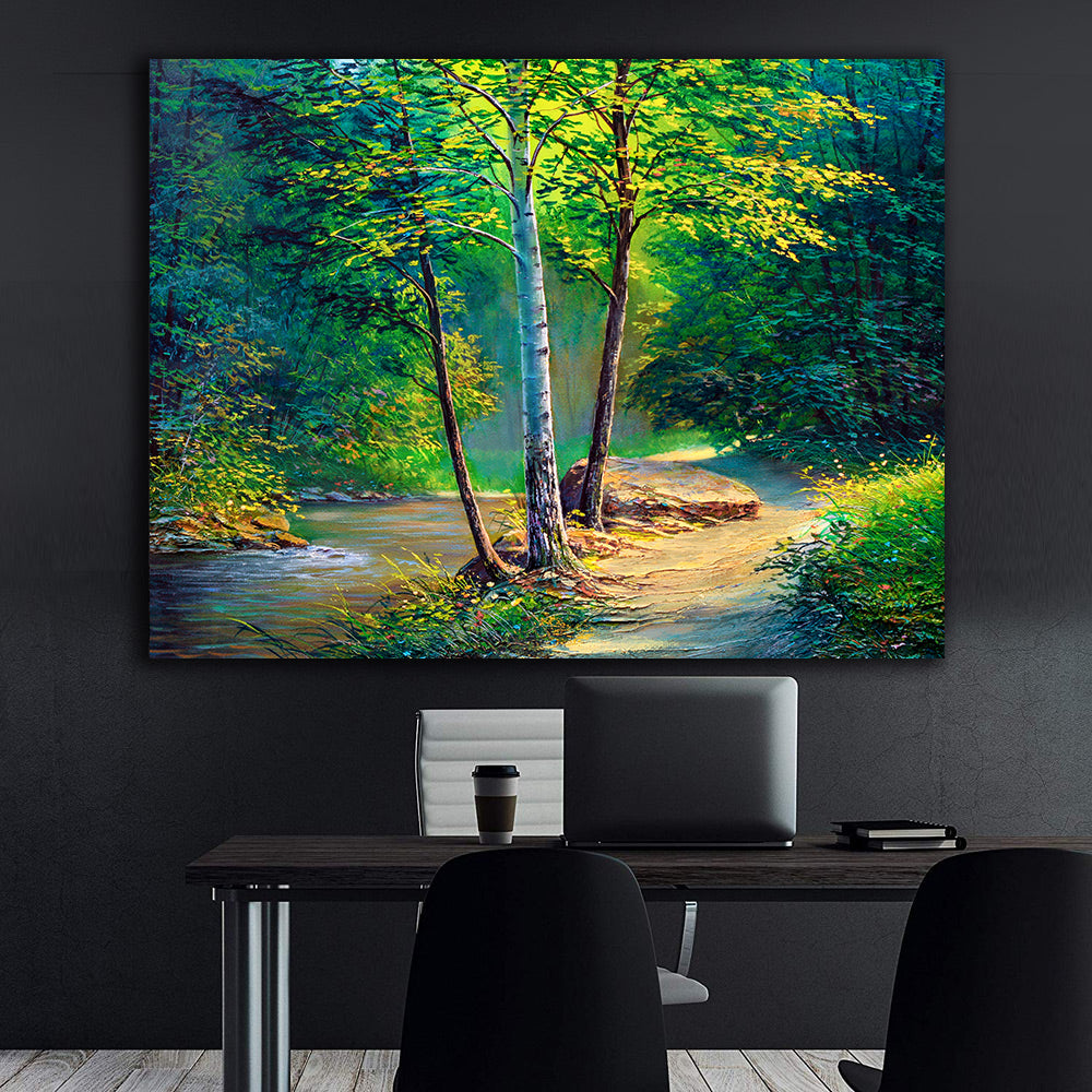Canvas Painting - Forest Landscape
