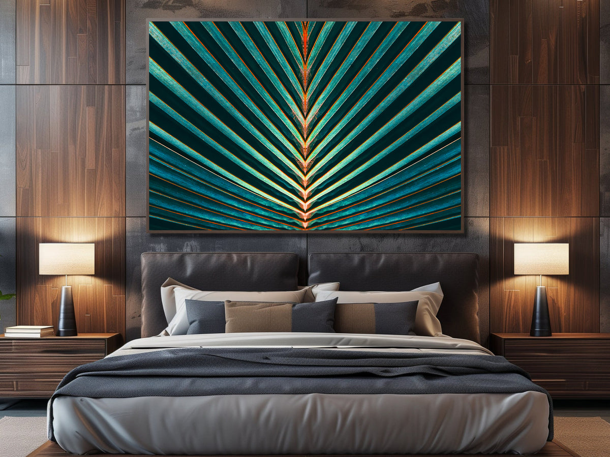 Canvas Painting - Green Leaf