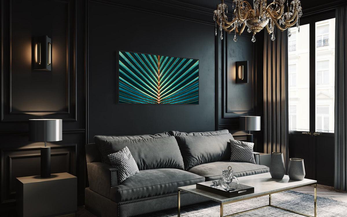 Canvas Painting - Green Leaf