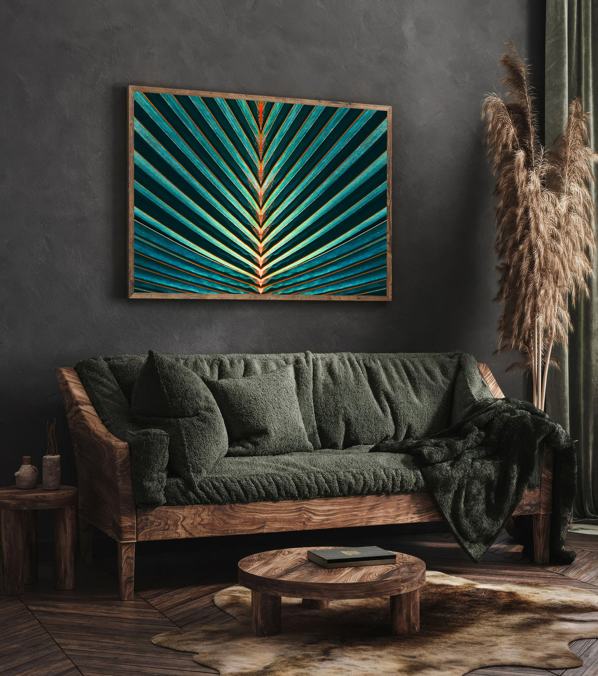 Canvas Painting - Green Leaf