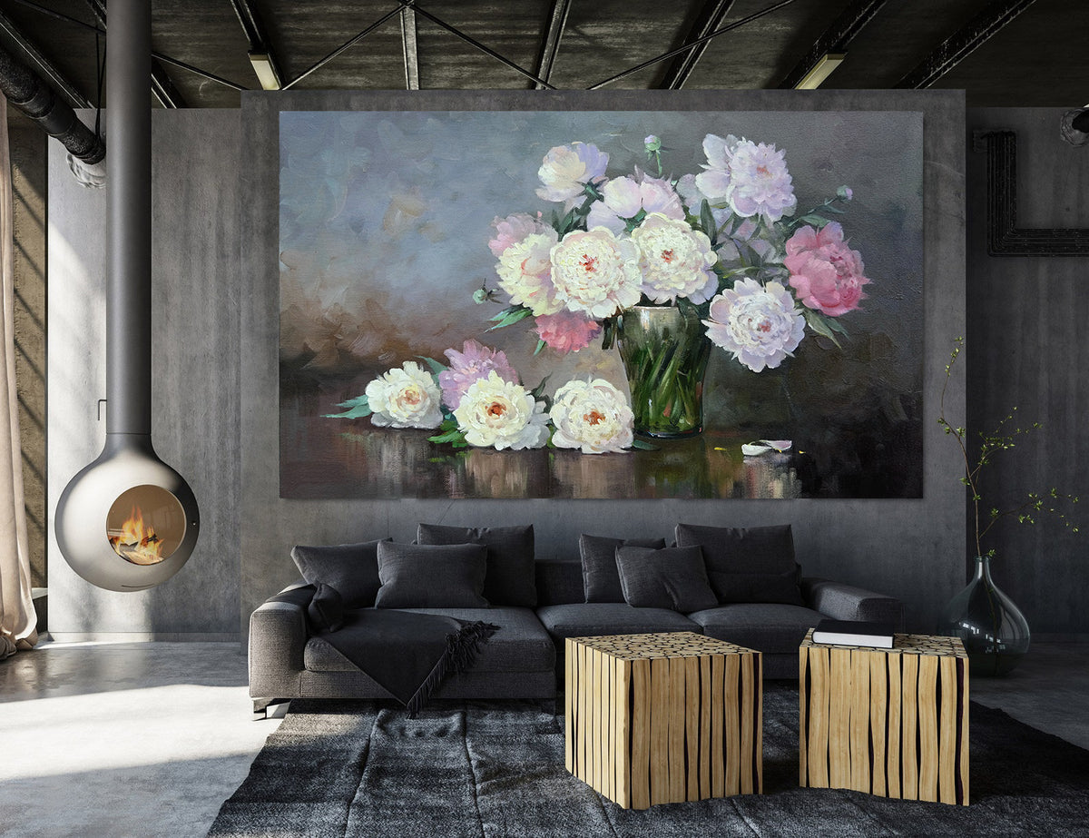 Canvas Painting - Flowers in a Vase