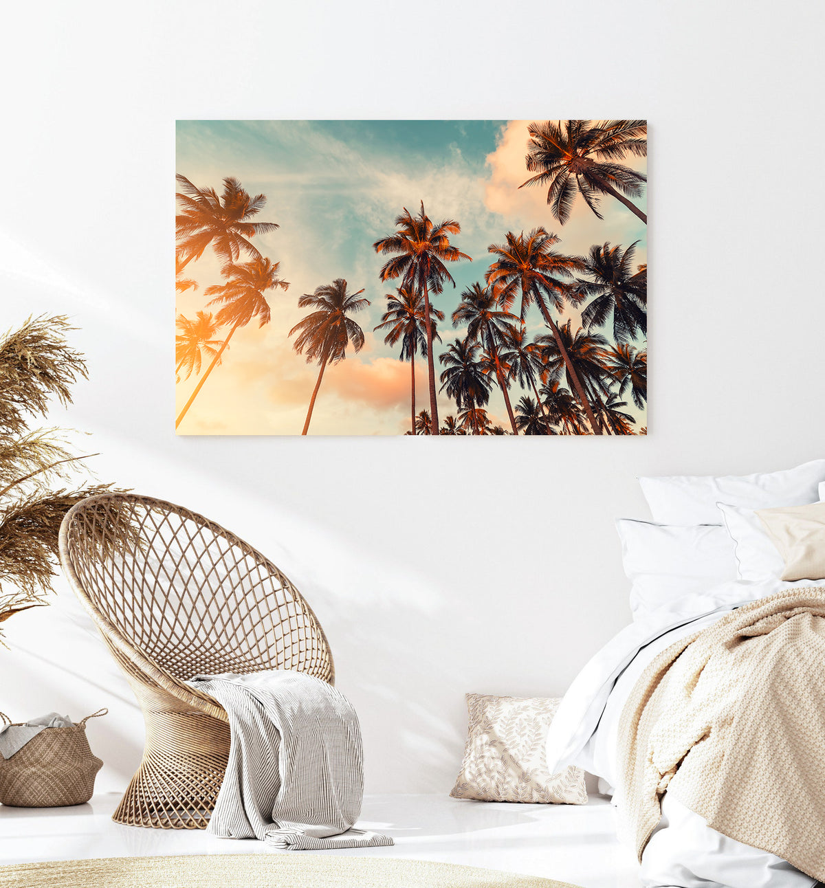 Canvas Painting - Landscape with Palm Trees