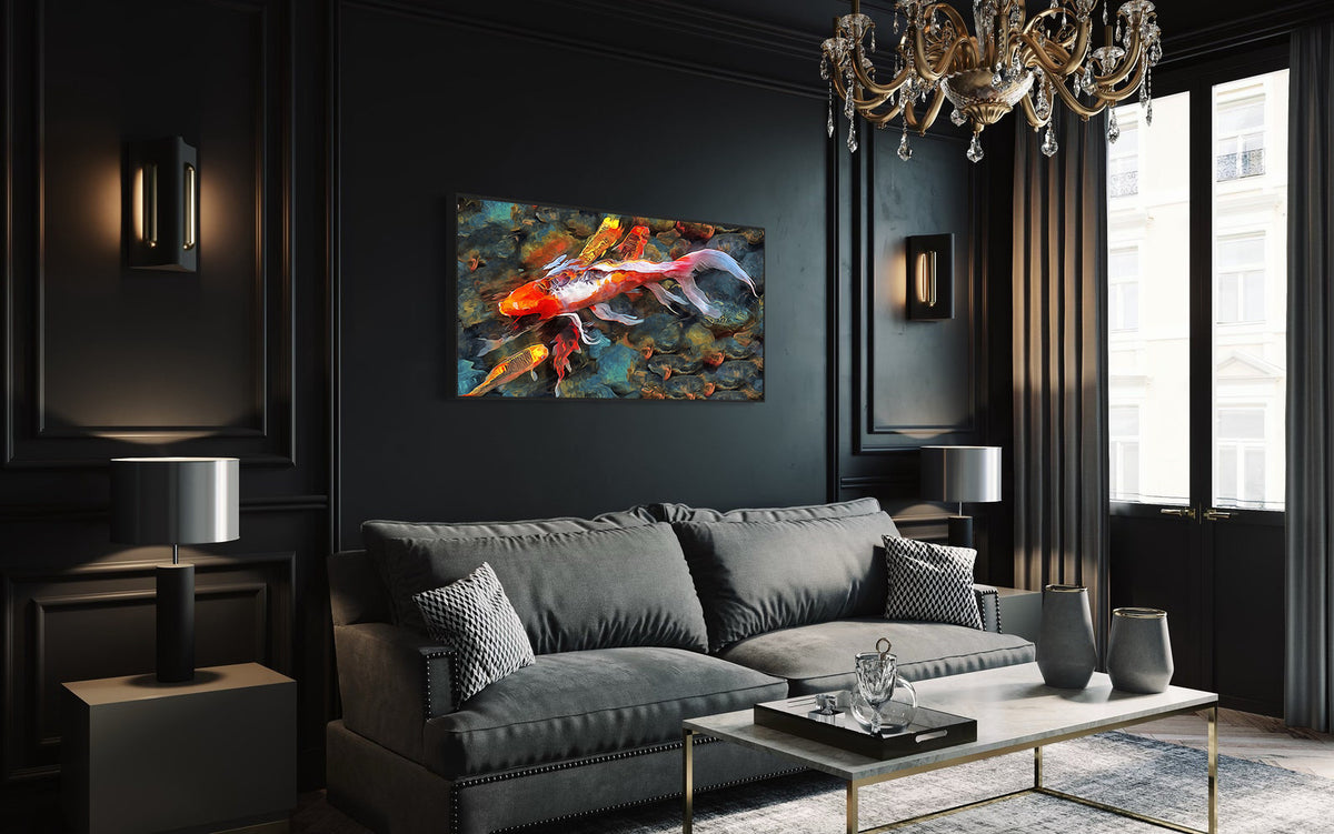 Canvas Painting - Fishes in Water