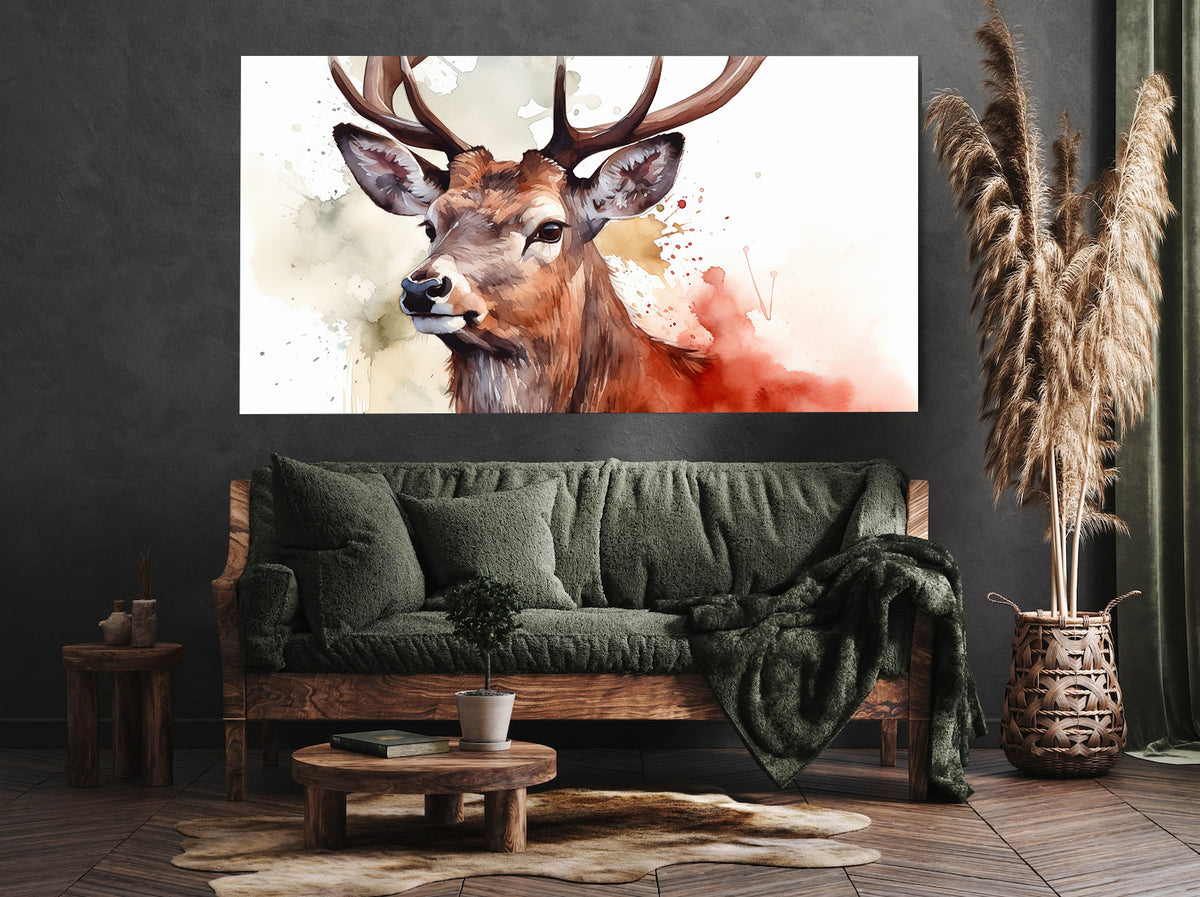 Canvas Painting - Deer Portrait