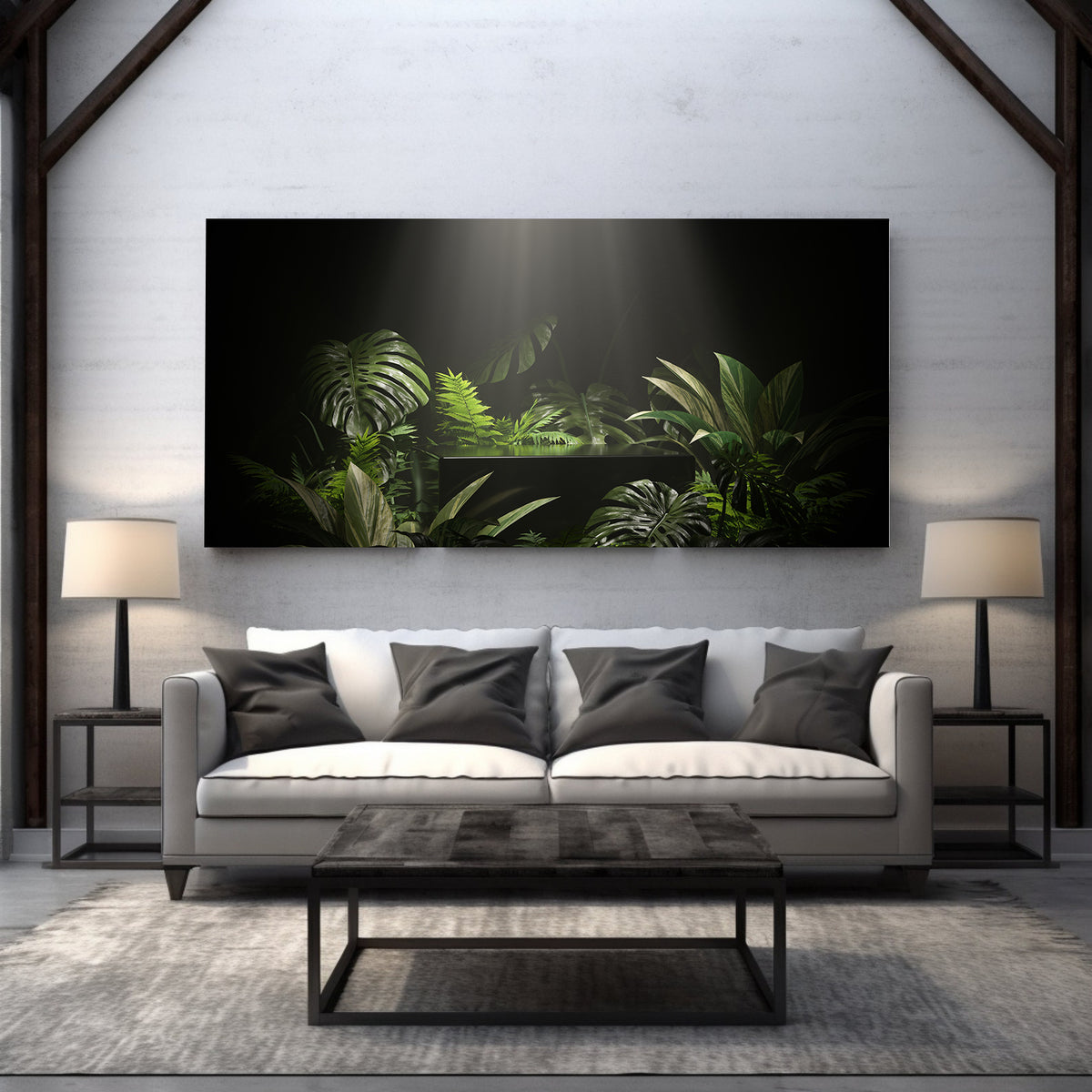Canvas Painting - Leaves in the Shadow