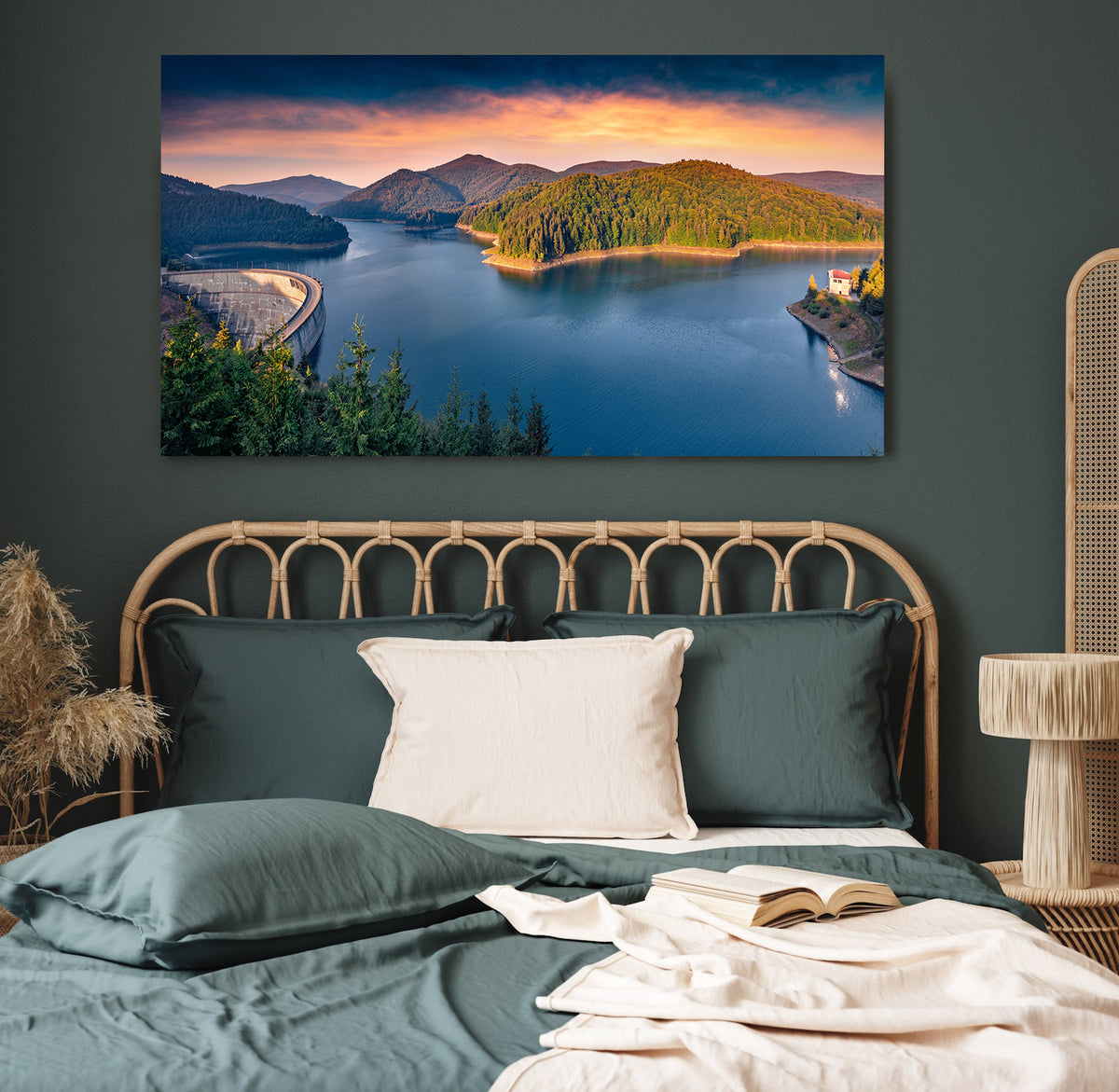 Canvas Painting - Oașa Dam
