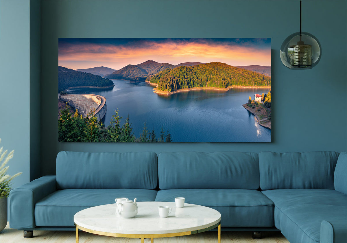 Canvas Painting - Oașa Dam