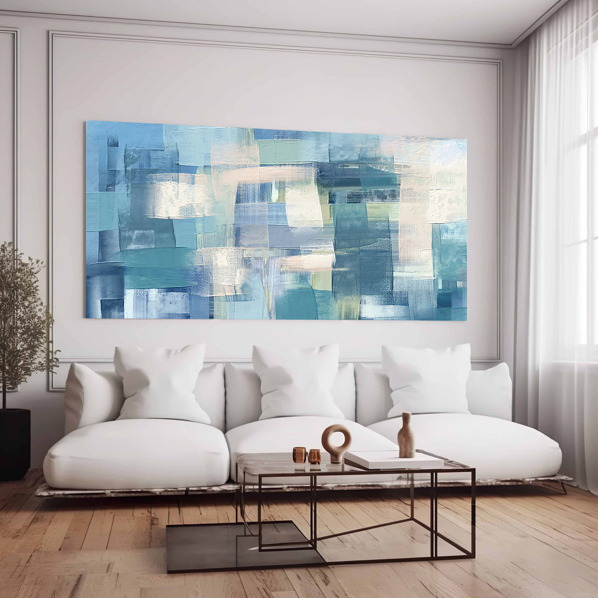Canvas painting - Oceanic Blues Harmony
