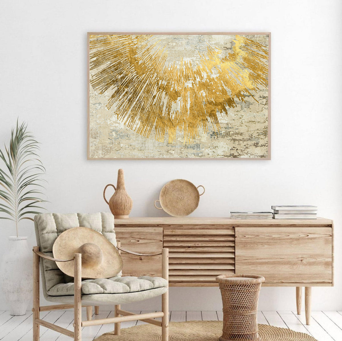 Canvas Painting - Golden Abstract