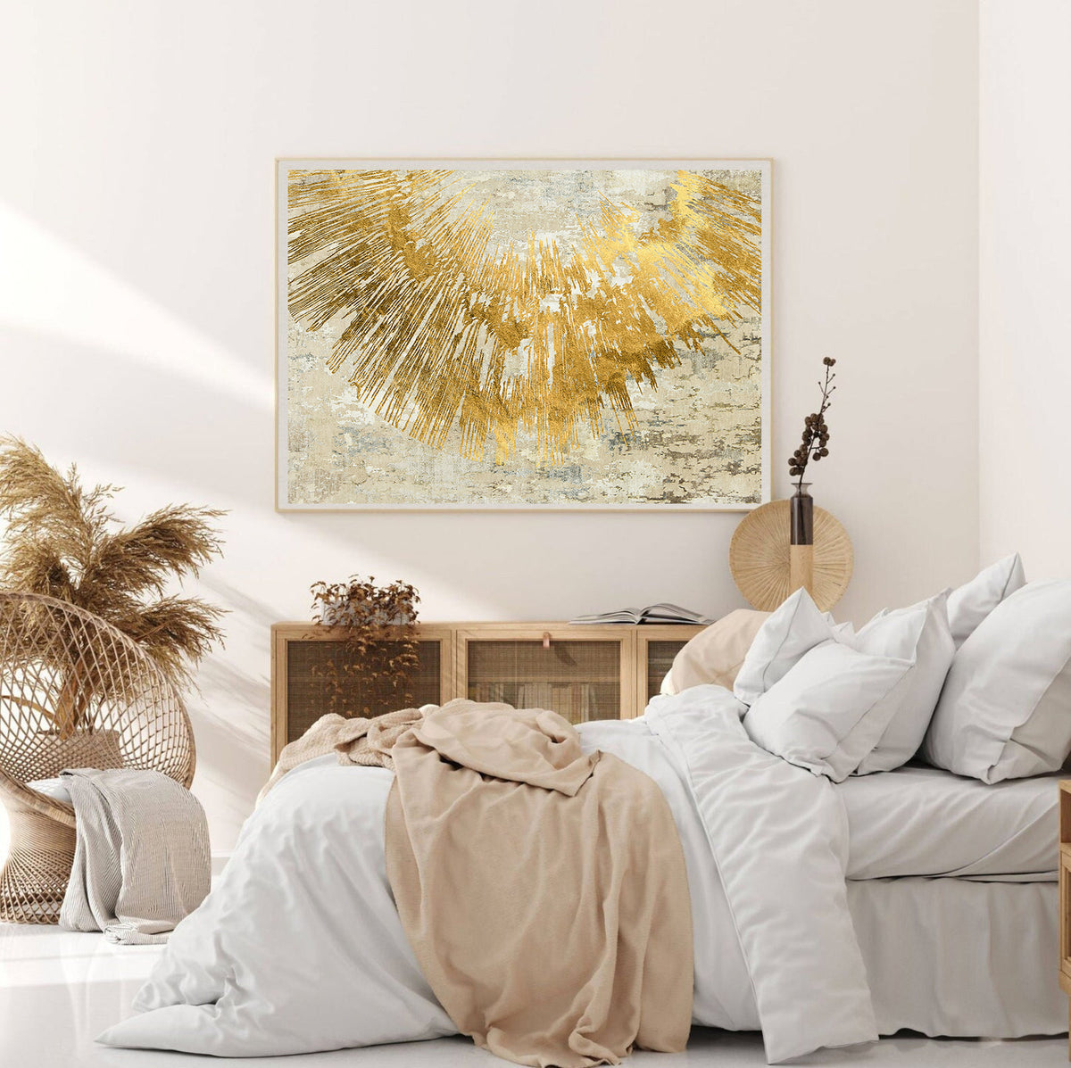 Canvas Painting - Golden Abstract