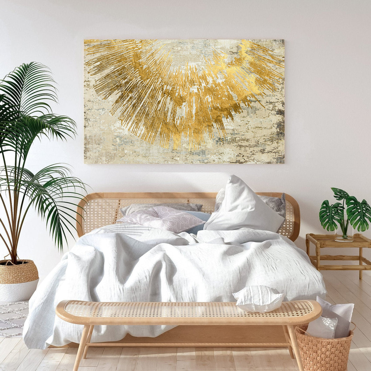 Canvas Painting - Golden Abstract