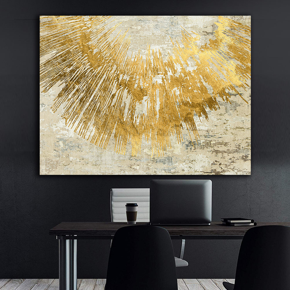 Canvas Painting - Golden Abstract