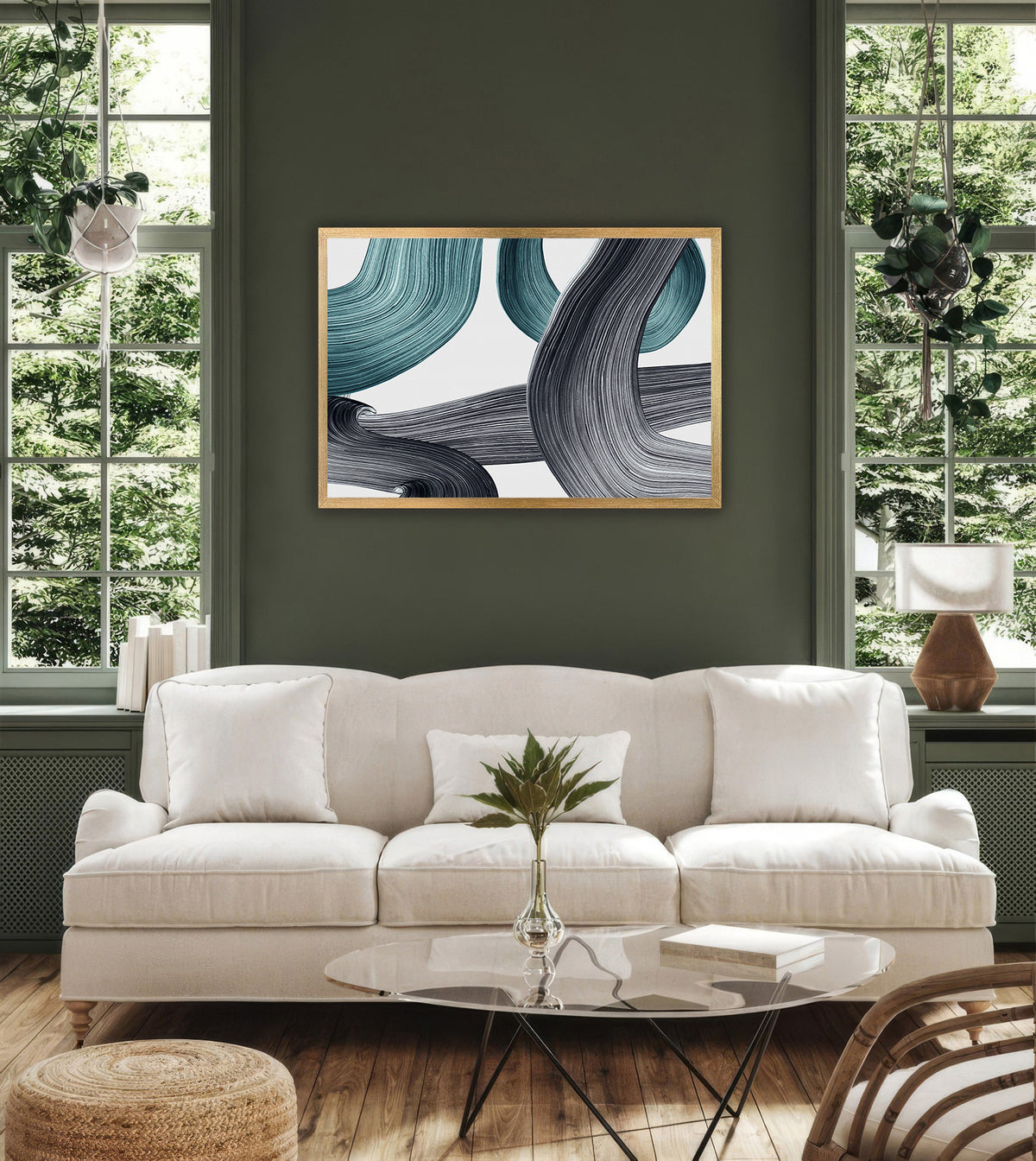 Canvas Painting - Line Art