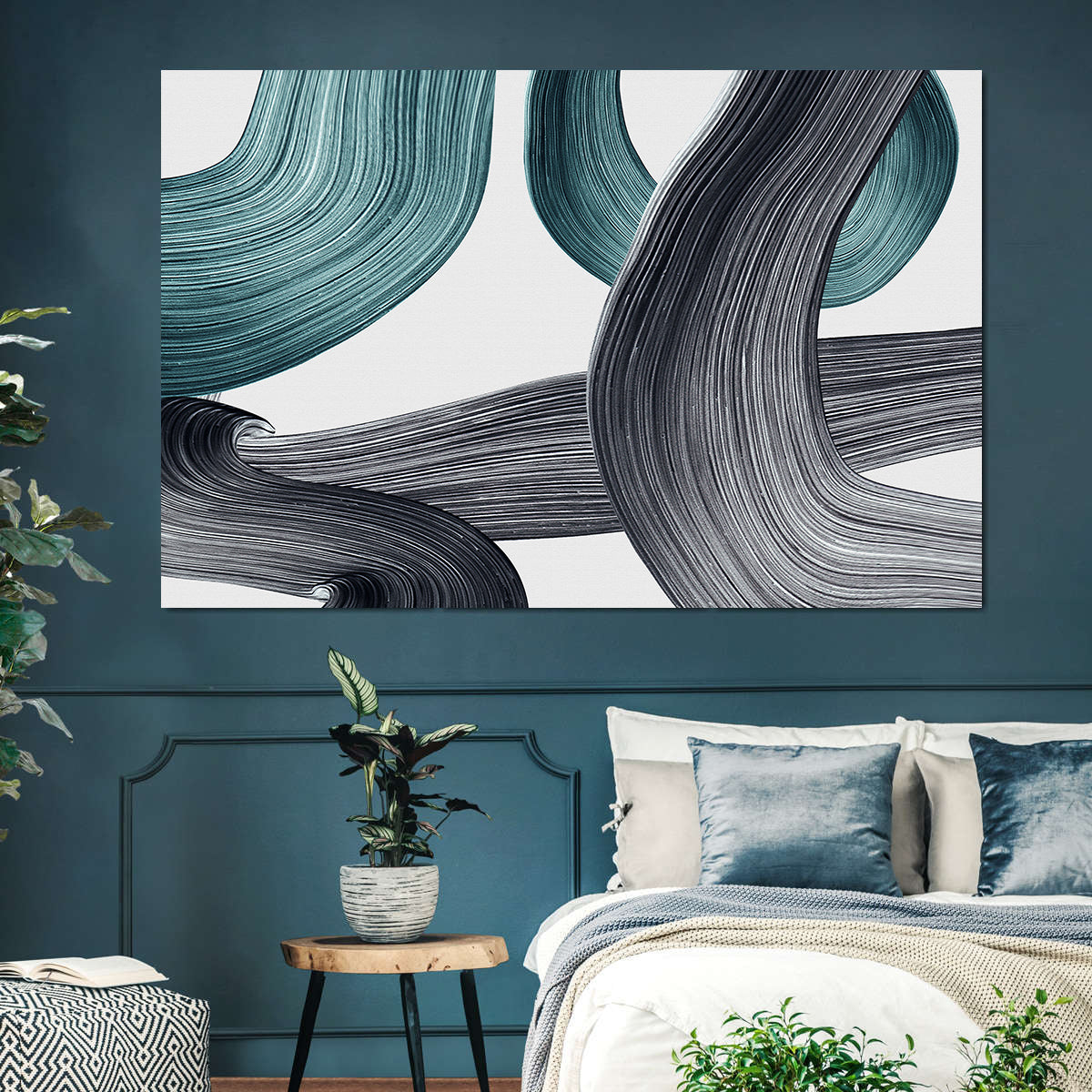 Canvas Painting - Line Art