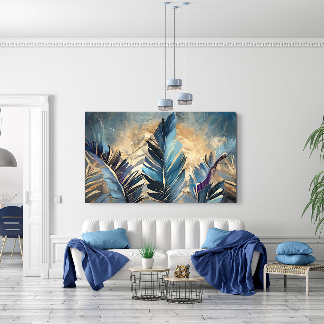 Canvas Painting - Golden Touch on Feathers