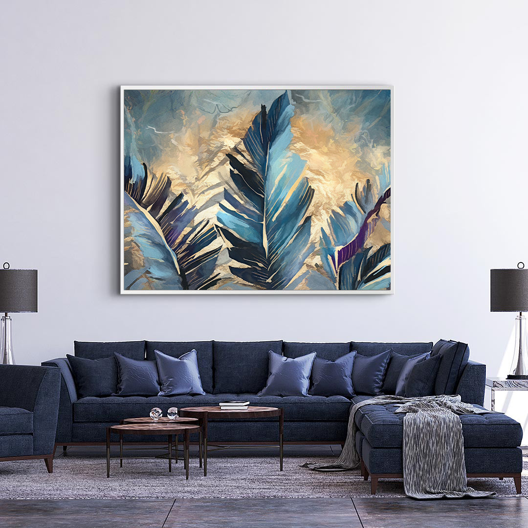Canvas Painting - Golden Touch on Feathers