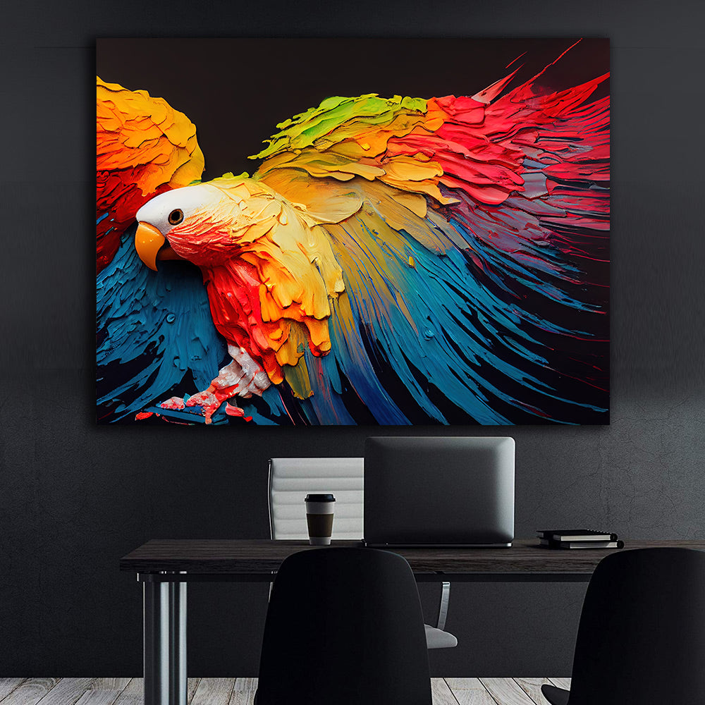 Canvas Painting - Multicolored Parrot