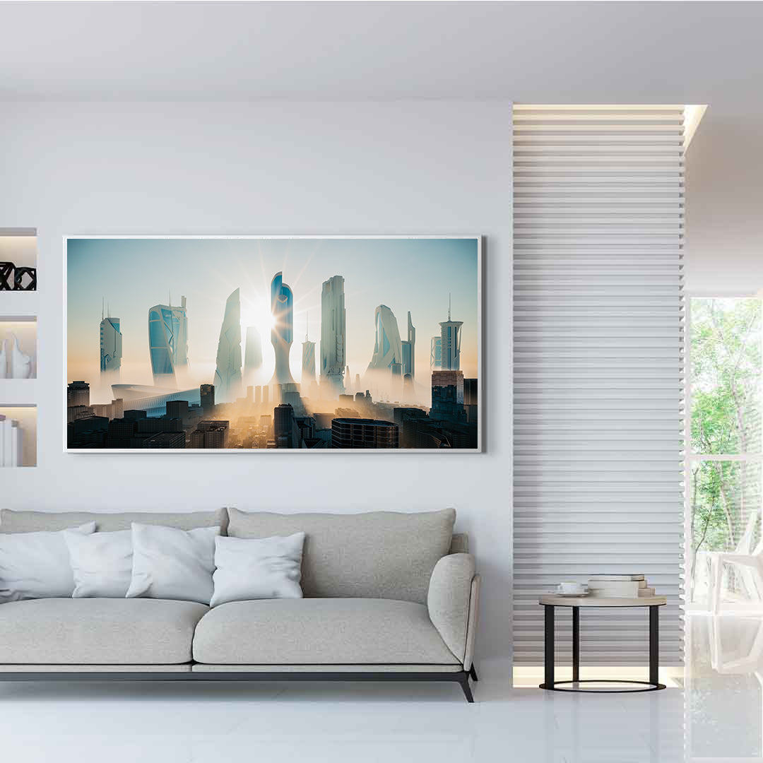 Canvas Painting - Future-City