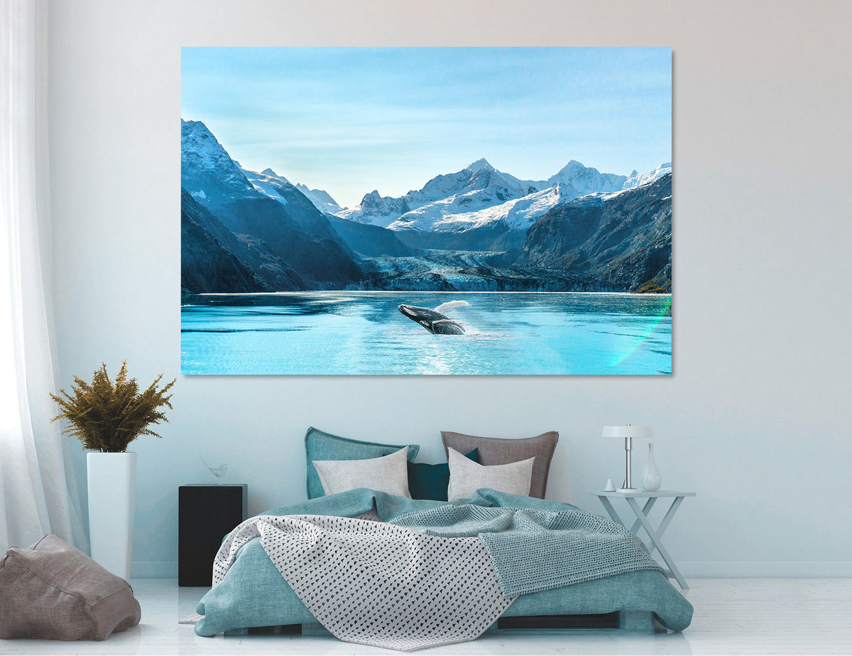 Canvas Painting - Whale in the Ocean