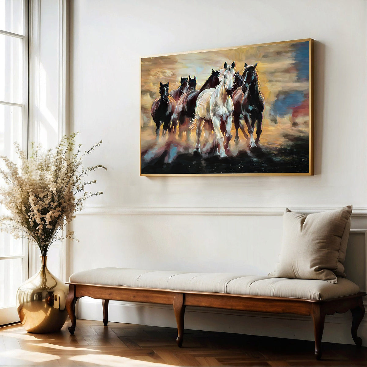 Canvas Painting - Horses to Freedom