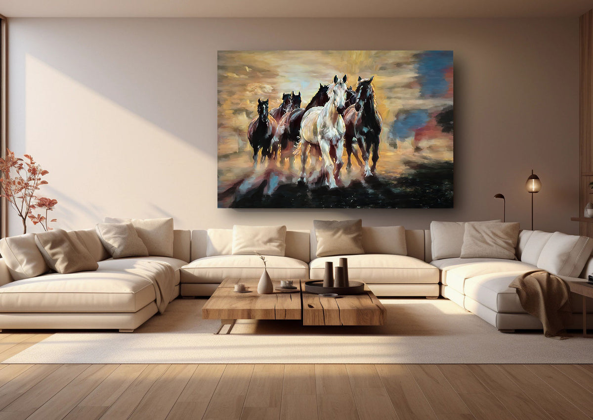 Canvas Painting - Horses to Freedom