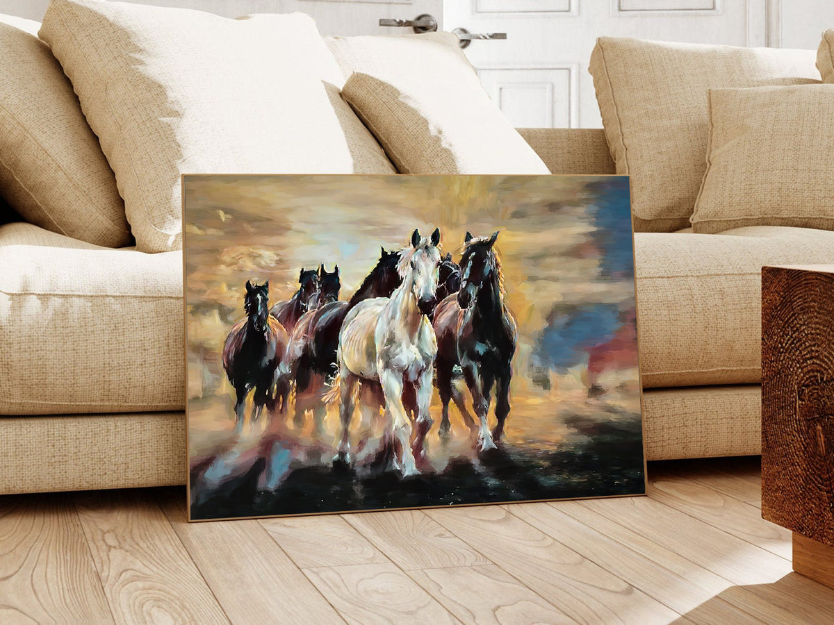Canvas Painting - Horses to Freedom