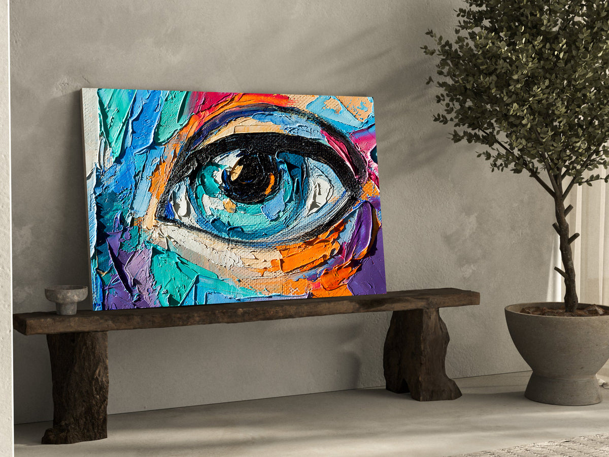 Canvas Painting - Multicolored Eyes