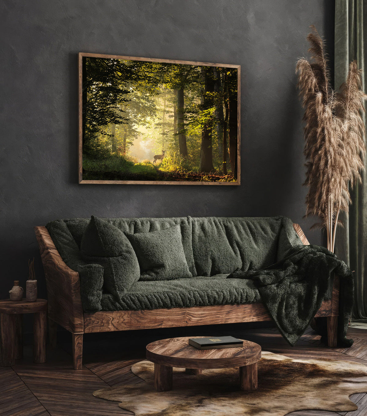 Canvas Painting - Deer in the Forest