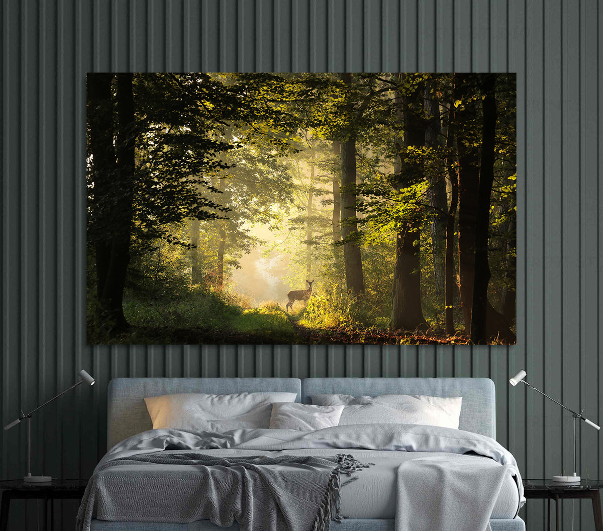 Canvas Painting - Deer in the Forest