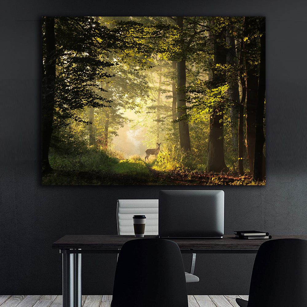 Canvas Painting - Deer in the Forest