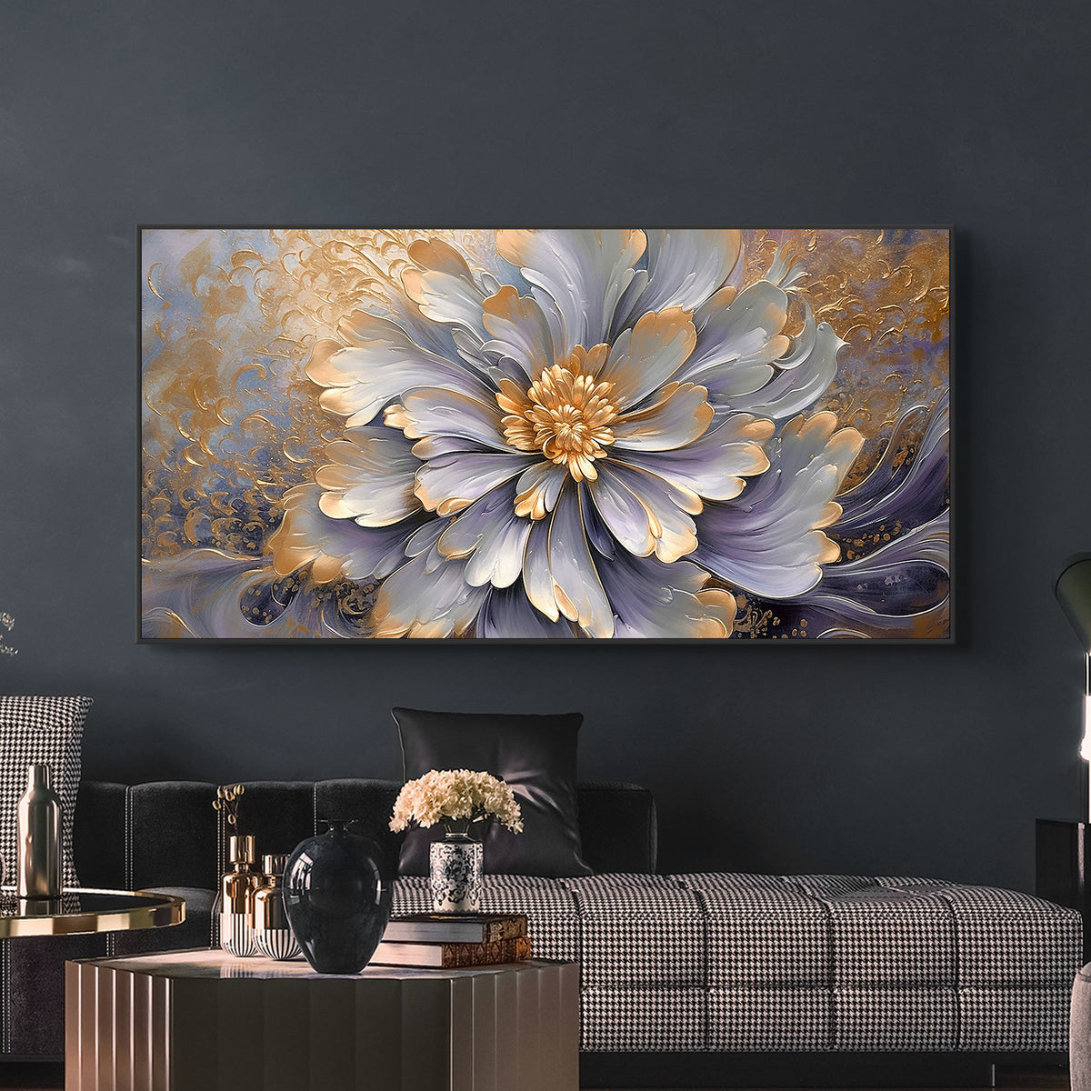 Canvas Painting - Golden Flower