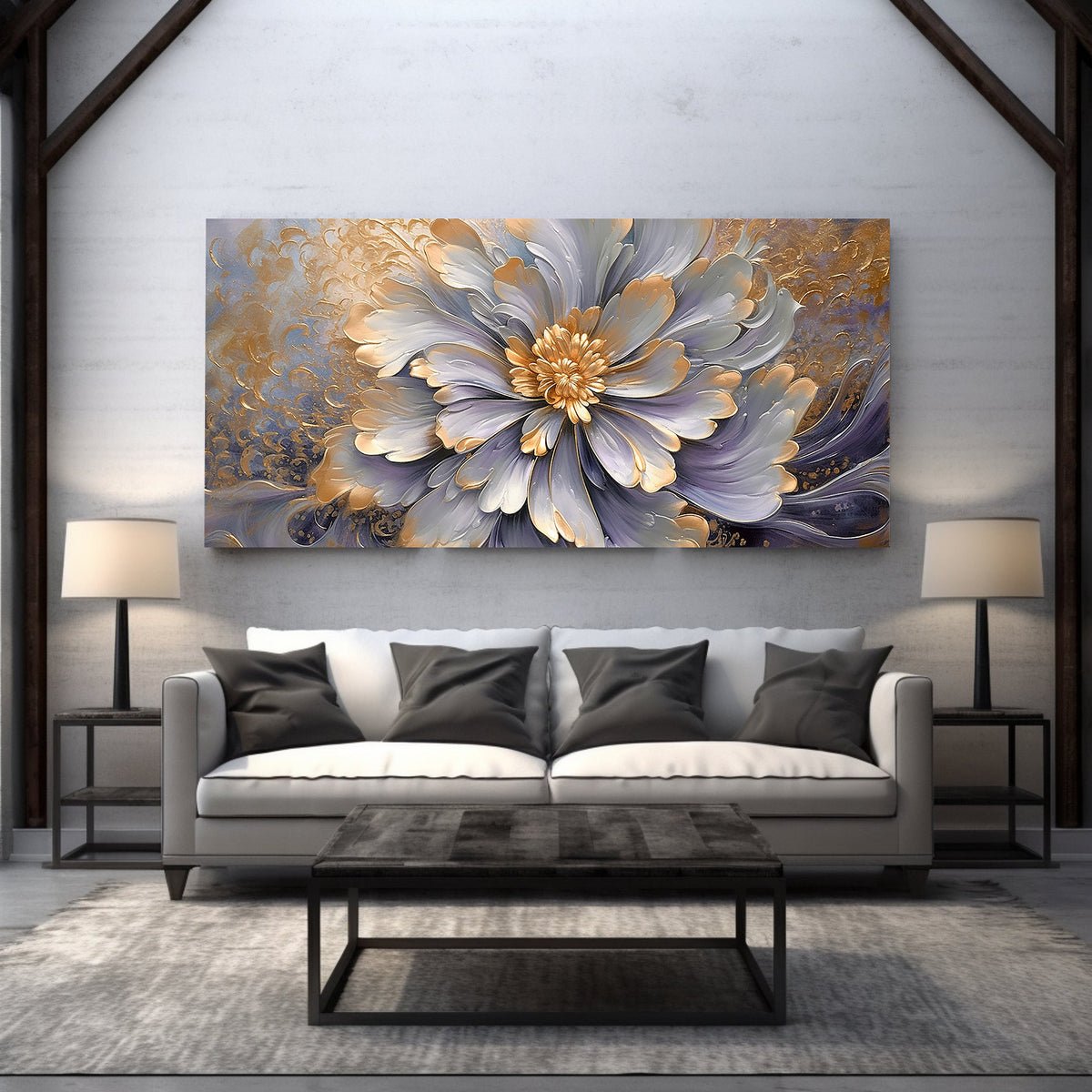 Canvas Painting - Golden Flower